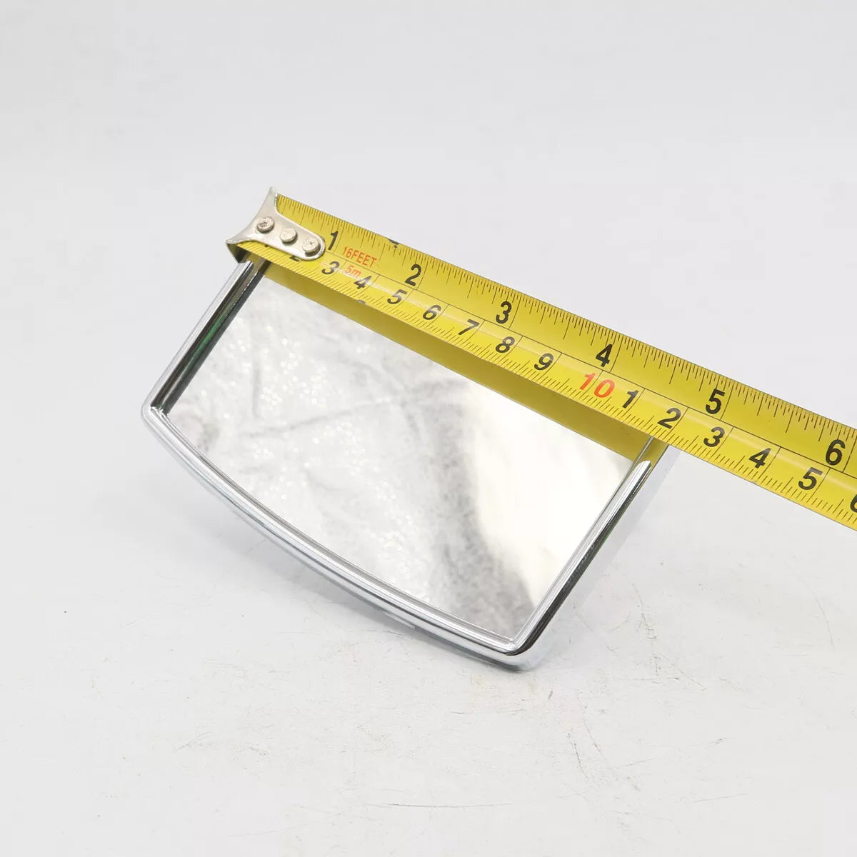 CLight -On Rectangular Stainless Mirror for Hotrod Classic Car Quarterlight