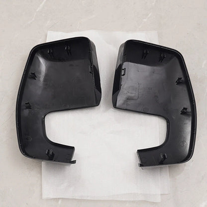 Glossy Black Rear View Mirror Cover Caps for Ford Transit Custom (2012-2023)