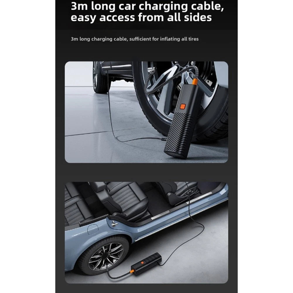 High Power Car Tire Inflator Portable Electric Air Pump for Cars and Bikes