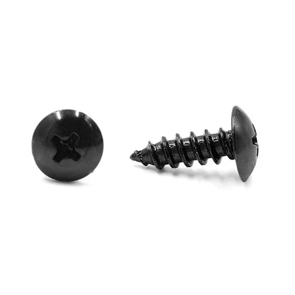 30pcs Universal Black Motorcycle Round Cross Head Self Tapping Bolts Screws for Motorcycle