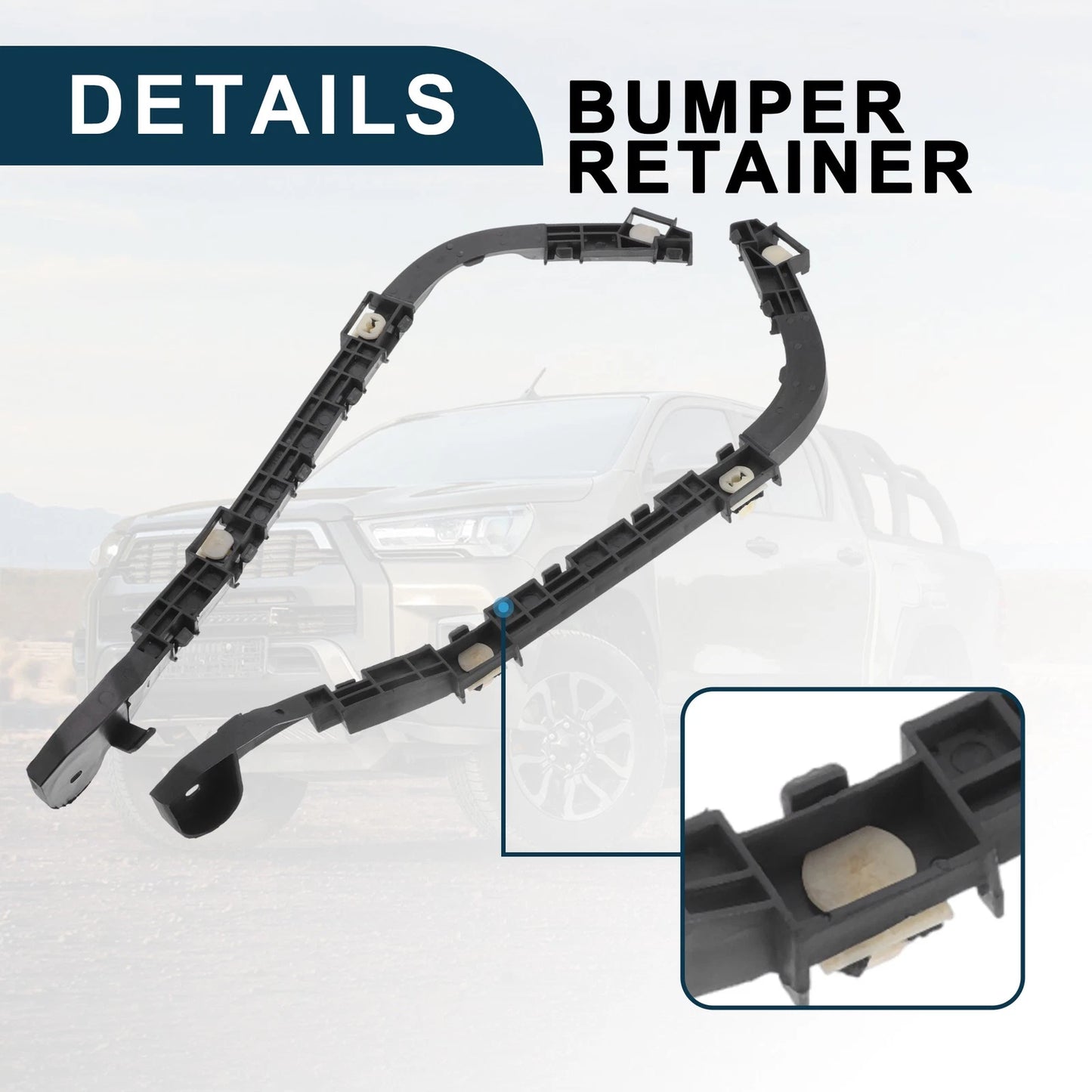 Rear Bumper Retainer Bracket 2 x for Honda CR-V (2017-2023)