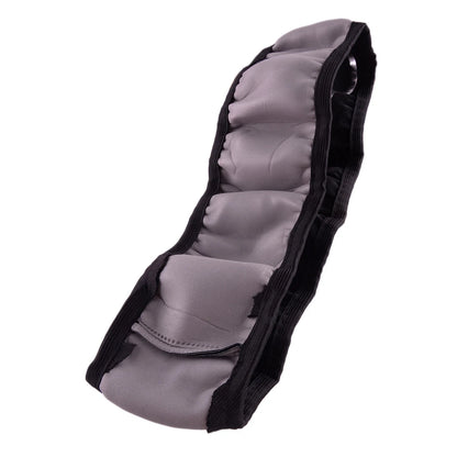 Universal Silver Black Steering Wheel Cover Anti-Slip PU Leather Protector