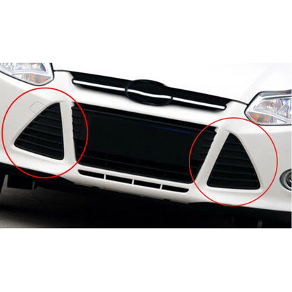 Left & Right Side Front Bumper Grille Inserts for Ford Focus (2012-2014)