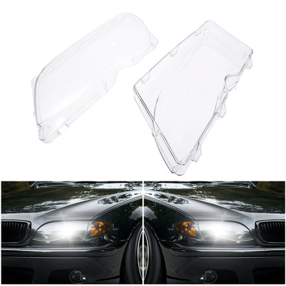 Car Front Headlight Lens Cover for BMW E46 (2002-2006) - 1 Pair