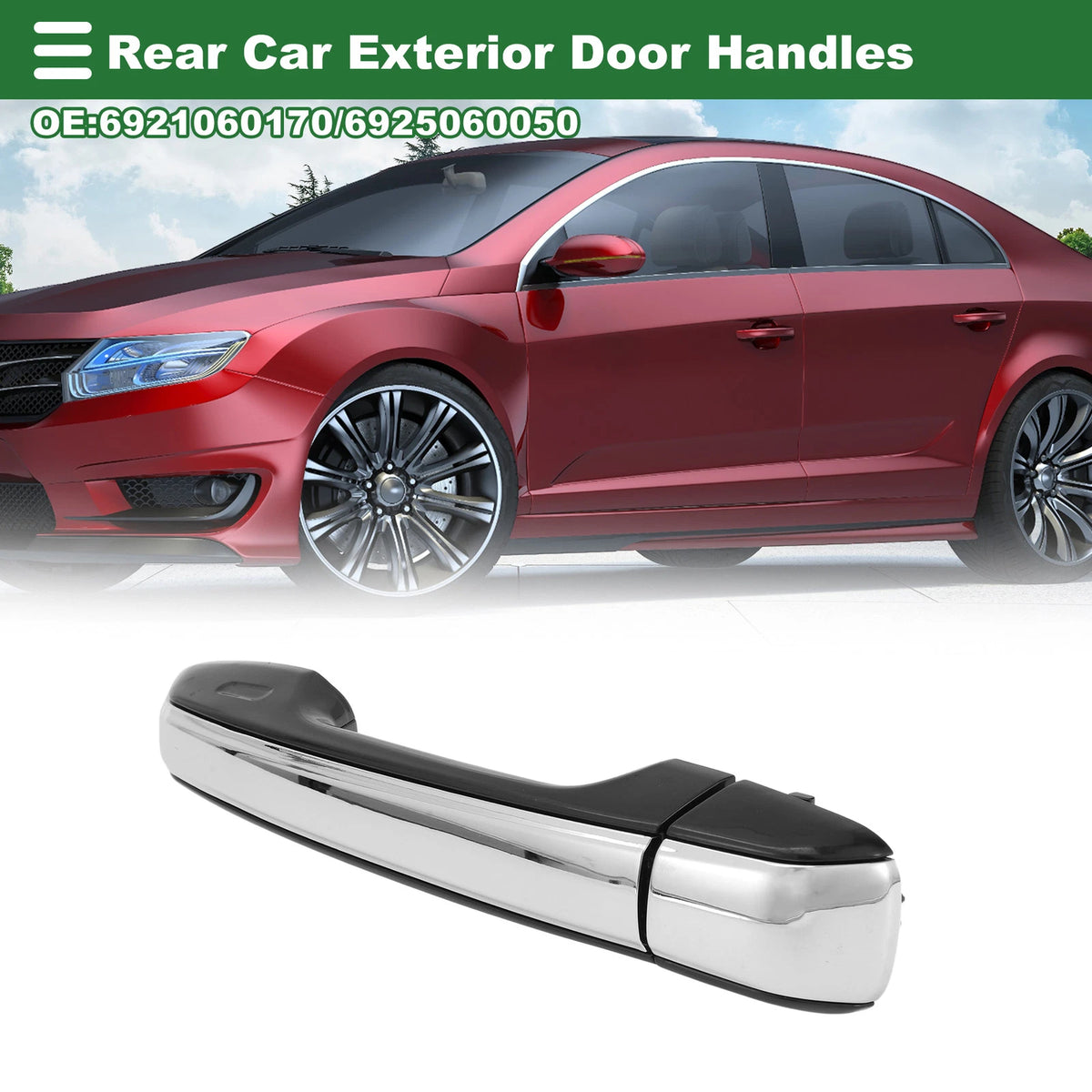 Rear Exterior Door Handle for Toyota GX460, 4Runner (2010-2023)