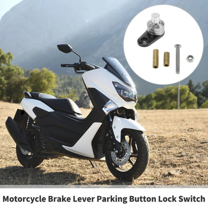 1 Set / Universal Motorcycle Brake Lever Parking Button Lock Switch for Motorcycle