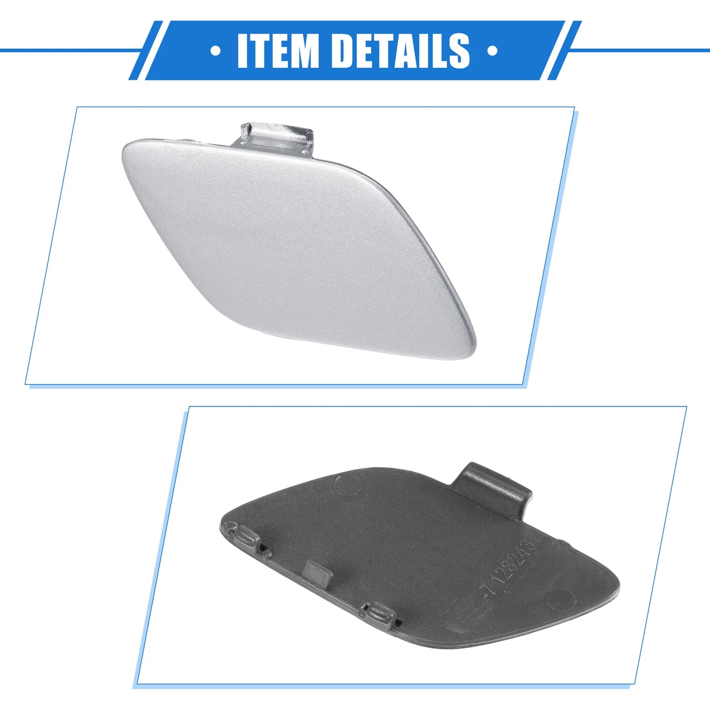 Tow Hook Cover for BMW E92 E93 2007-2010 Silver Tone Right