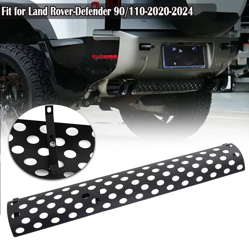 Rear Bumper Exhaust Pipe Guard for Land Rover Defender 90 110 130 (1990-2023)