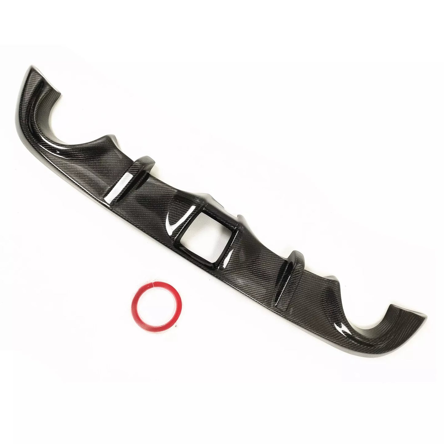 1x Carbon Fiber Rear Diffuser Lip Cover for Nissan 370Z Z34 (2009-2020)