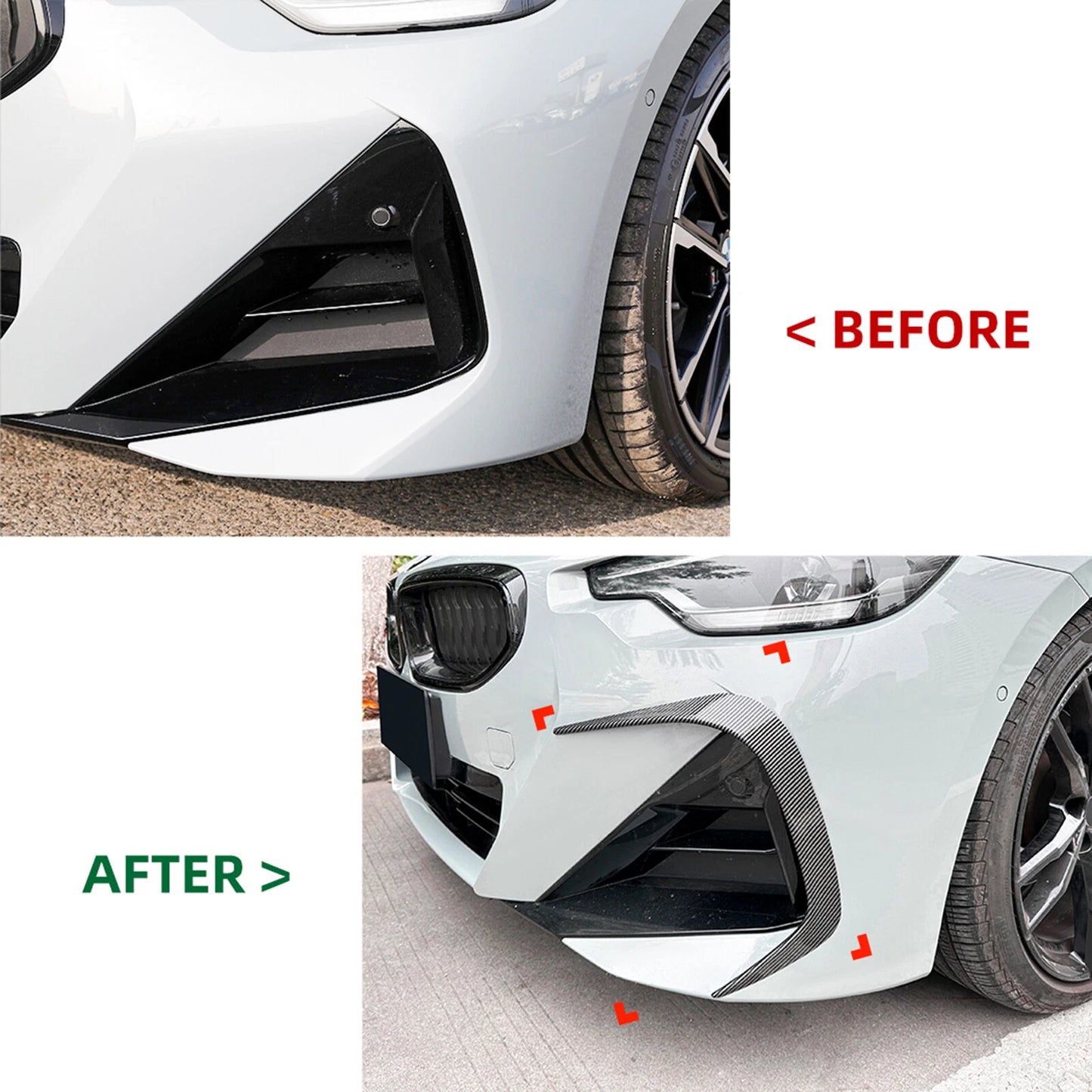 Bumper Side Air Vent Trims for BMW 2 Series G42 (2022-2025)