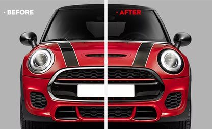 5 x Black Front Bumper Grill Covers for Mini Cooper S F55 F56 F57 (2014-2023)