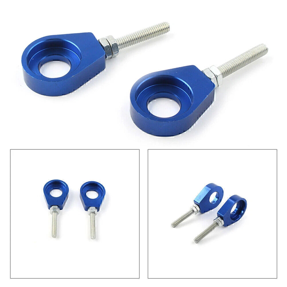 15mm Chain Adjuster Tensioner Blocks for Dirt Bike Quad ATV CRF50 SSR Blue