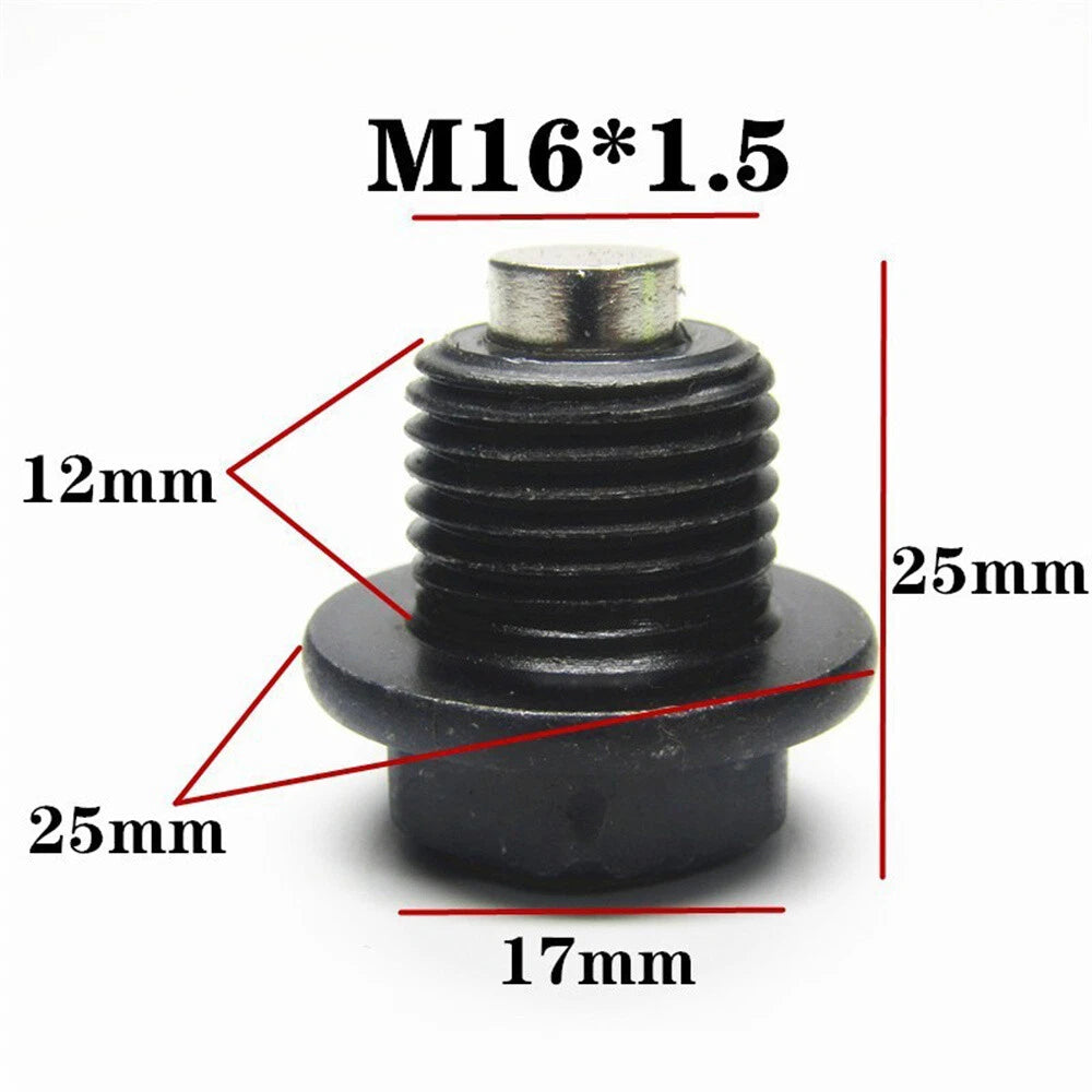 Oil Pan Drain Plug Bolt w/O-Ring for Citroen R19, Peugeot, Renault Megane, Twingo
