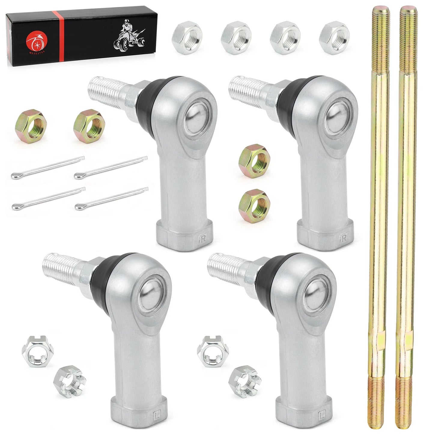 2 x Tie Rod Ends Kit Left & Right for Honda Foreman 450 (1998–2004)