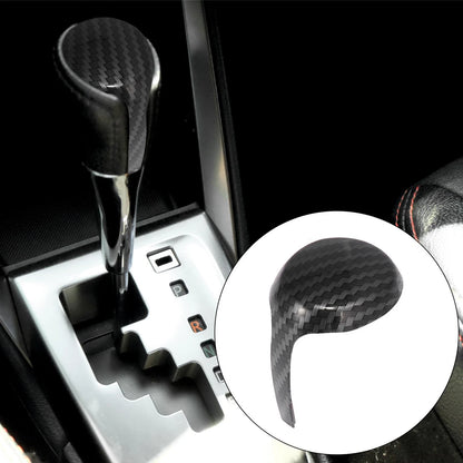 Car Console Gear Shift Cover Carbon Fiber Pattern for Toyota RAV4 (2013–2019)