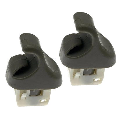 2 x Sun Visor Clip Holder Gray for Honda Accord (2008-2012)
