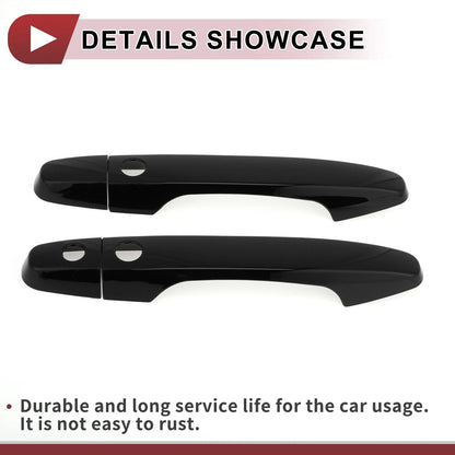Car Door Handle Cover Set for Honda CR-V (2012-2016) Gloss Black ABS