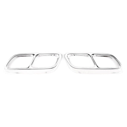Stainless Steel Rear Exhaust Muffler Pipe Cover Trim for Cadillac CT5 (2020-2023)