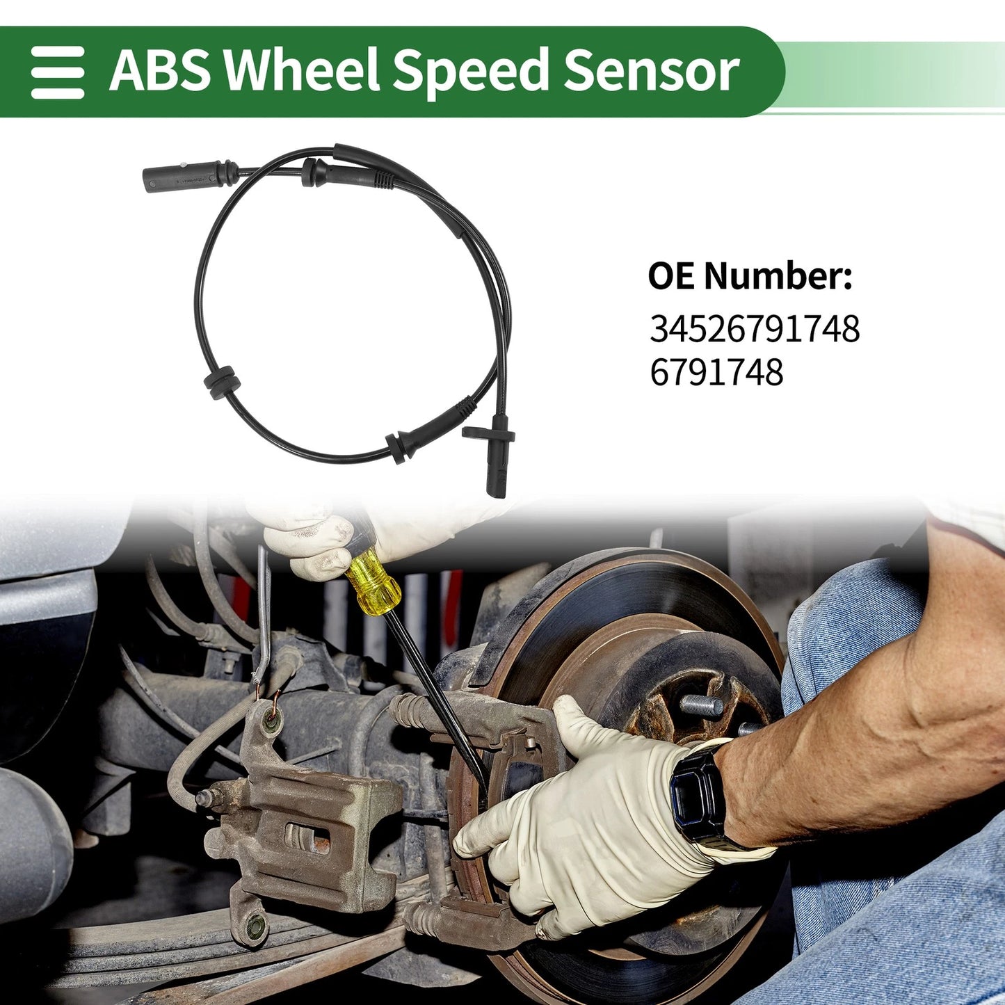 ABS Wheel Speed Sensor for BMW 335i xDrive (2007-2013)