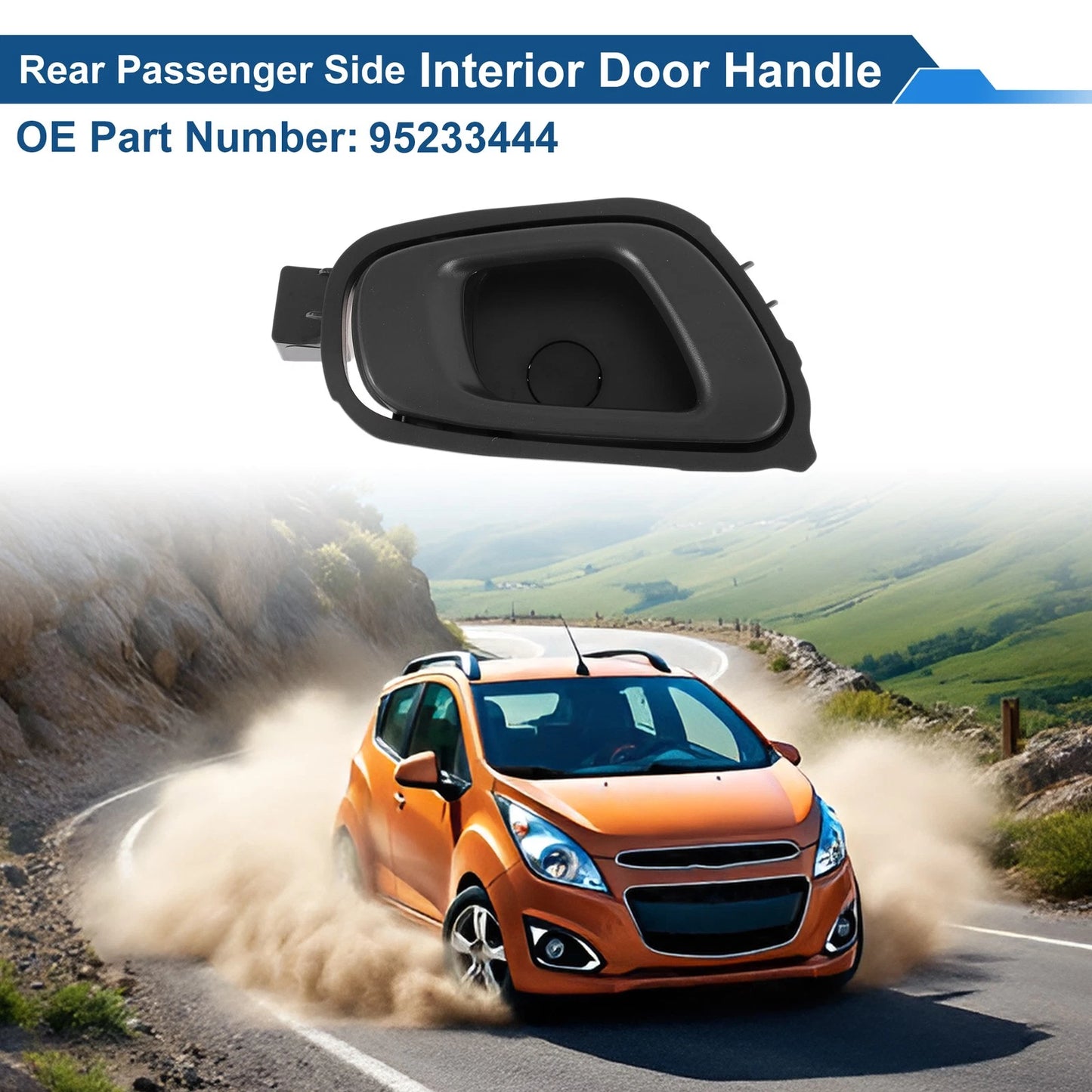 Rear Right Passenger Side Interior Door Handle for Chevrolet Spark