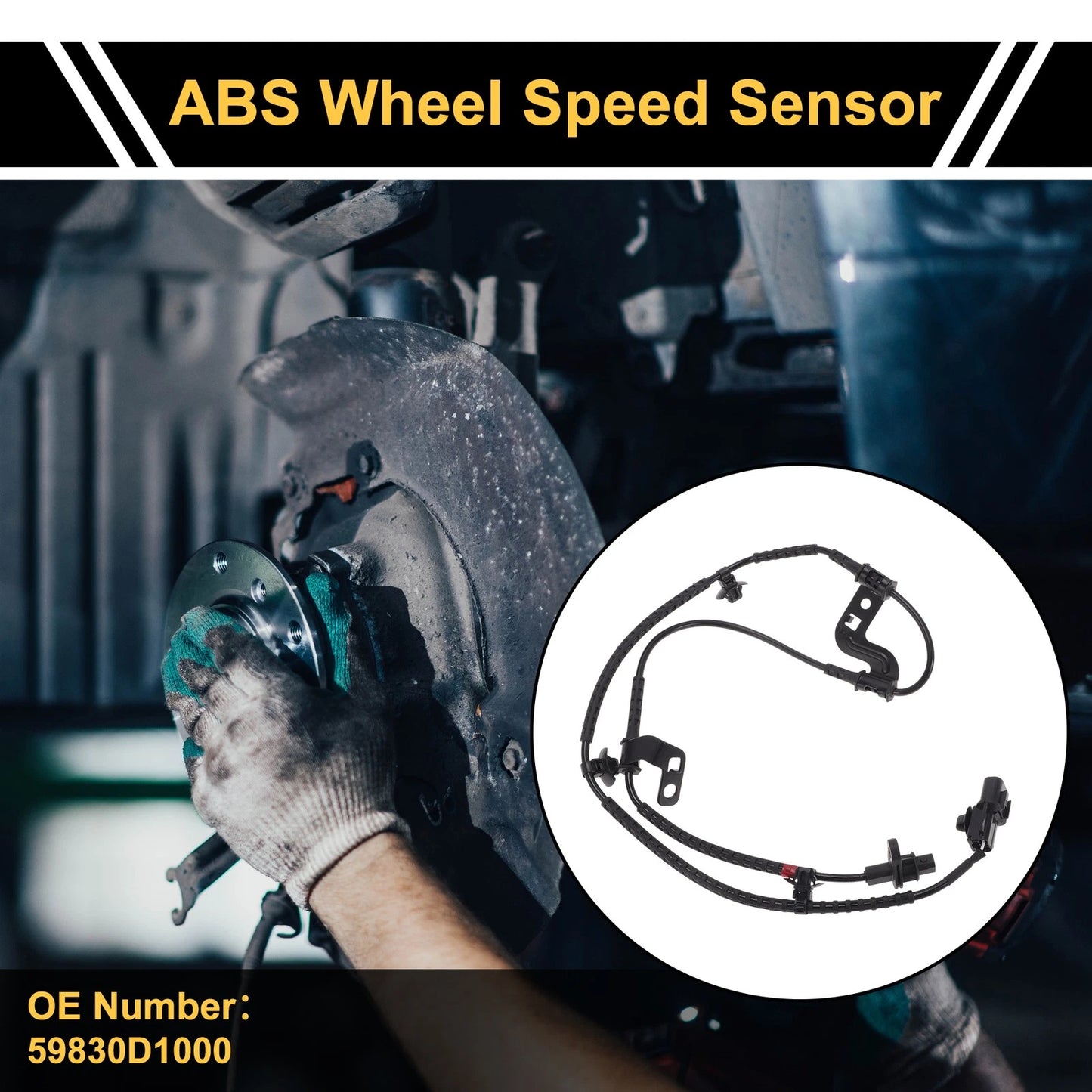 ABS Wheel Speed Sensor for Kia K4 (2014-2017) 1 Pcs Front Right