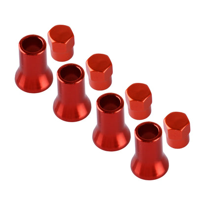 4 x Aluminum Alloy Tire Valve Stem Caps for Car - Universal Fit (N/A)