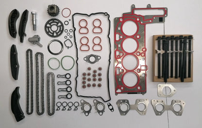 HEAD GASKET SET BOLTS TIMING CHAIN KIT 1.6D FOR BMW AURIS VERSO D4D
