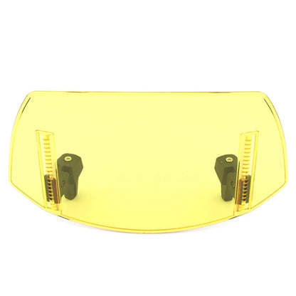 Universal Windshield Deflector for Motorcycle - Yellow