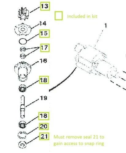 Repair Kit for Mercruiser Bravo Raw Water Pump (1990-2000)