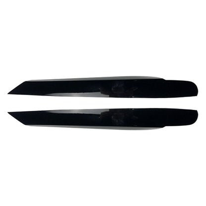 Gloss Black Front Headlight Eyelid Trim Covers for Volkswagen Touran (2011-2015)