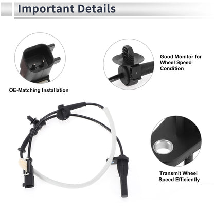 ABS Wheel Speed Sensor Rear Right for Chevrolet Colorado (2015 - 2022)