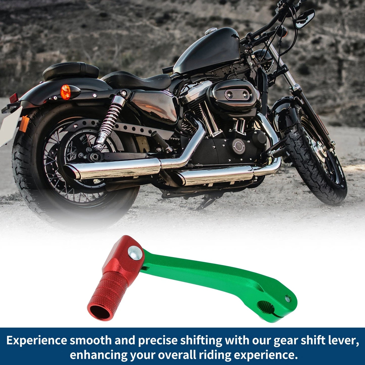 Folding Shifter Lever for Honda CRF150F (2003-2017) Green Red