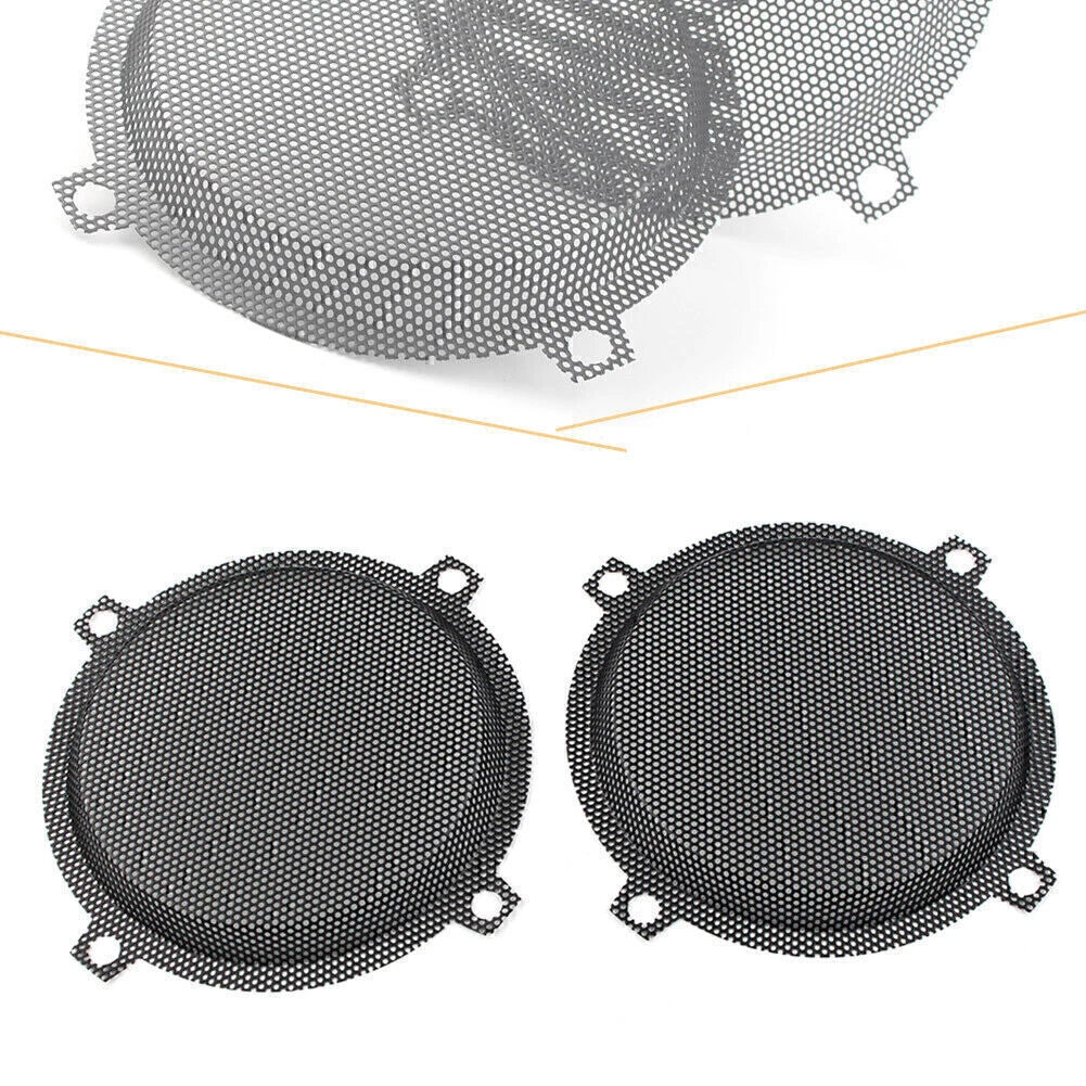 Black Wired Steel Mesh Speaker Grills for Harley Electra Glide