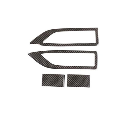 Dry Carbon Fiber Window Lift Switch Panel Cover Trim for Ferrari 458 2011-2016