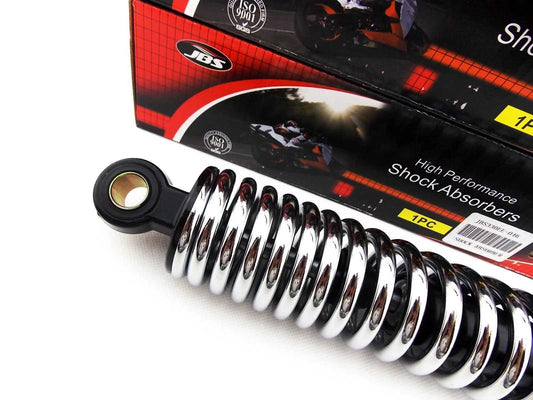 13" JBS Black/Chrome Shock Absorbers for Harley Davidson FXLR Low Rider (1987-1994)
