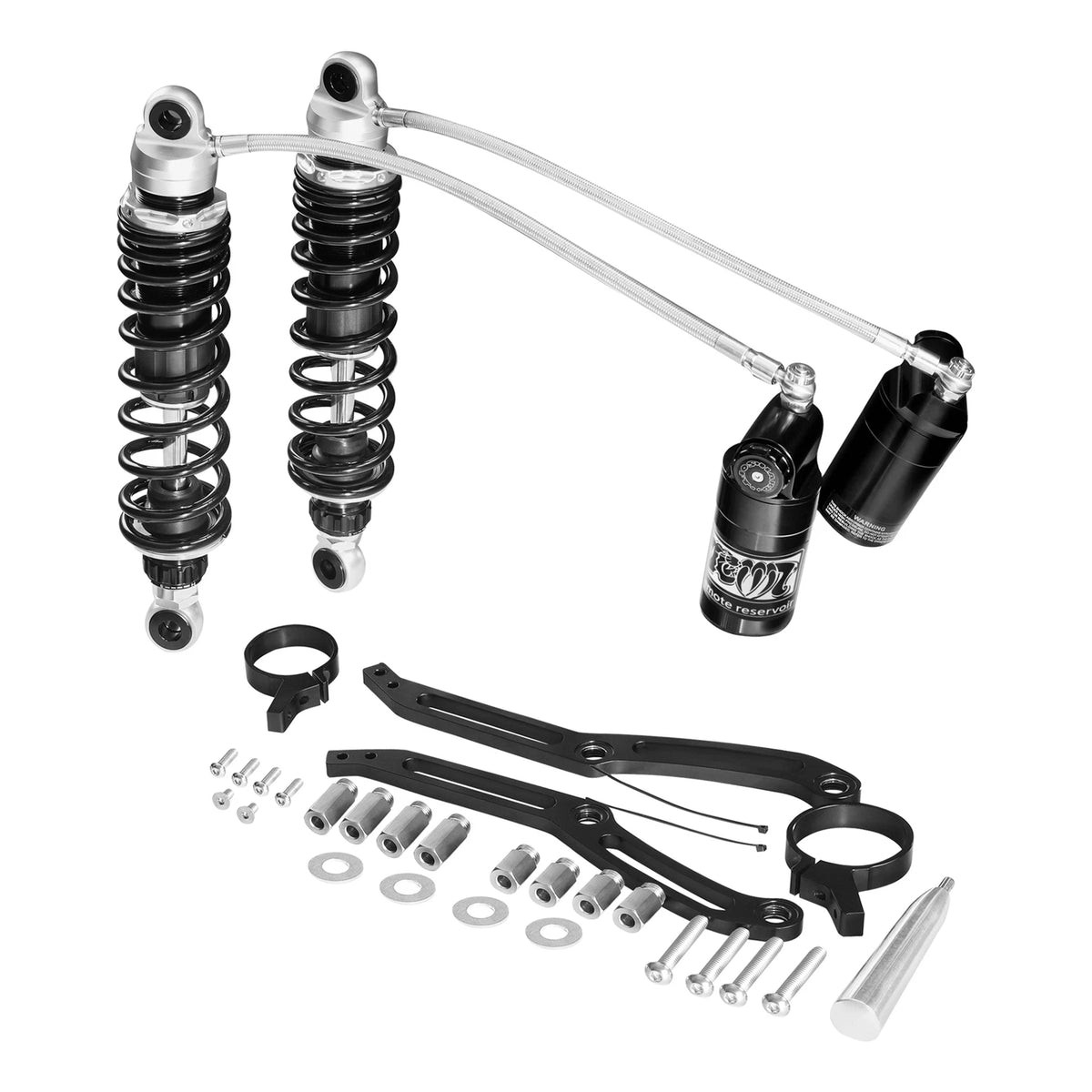 Remote Reservoir Rear Shocks for Harley Road Glide (2014-2024)