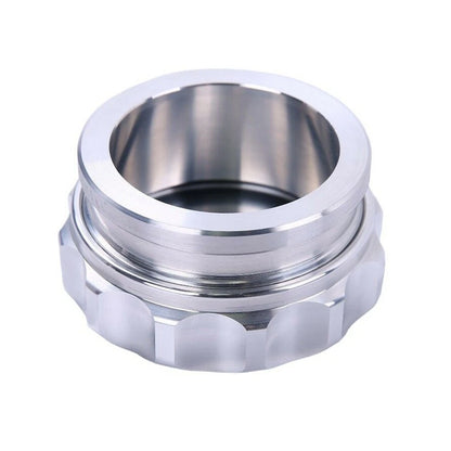 2 x 50.8mm Aluminium Weld On Filler Neck And Cap Water Tank Sliver