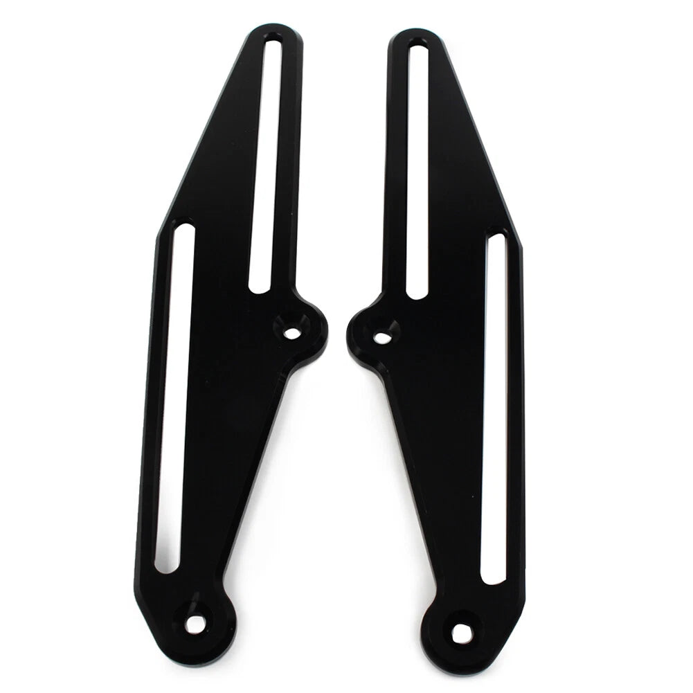 Windshield Bracket Adjuster Black for YAMAHA TENERE 700 (2019-2021) 2 x