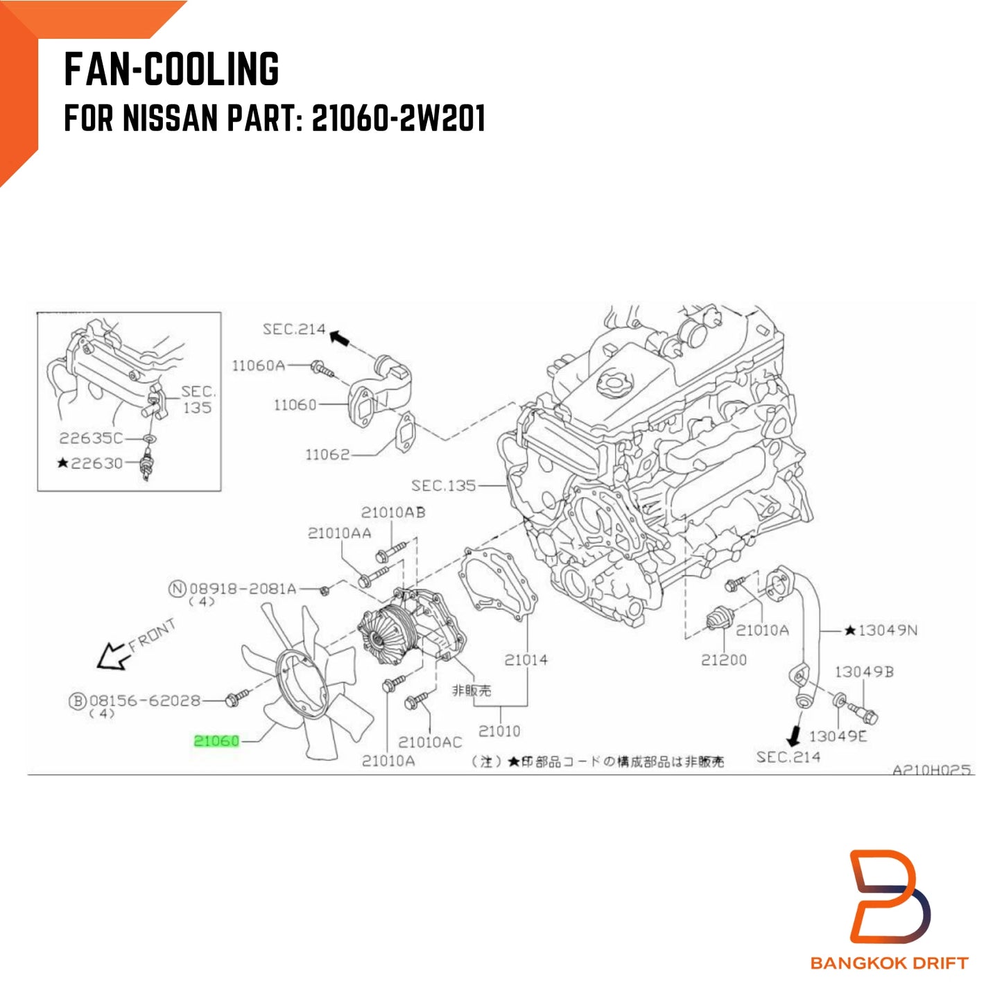 Radiator Fan Blade for Nissan Navara D22 ZD30 ZDI GU DDi (2001-2015)