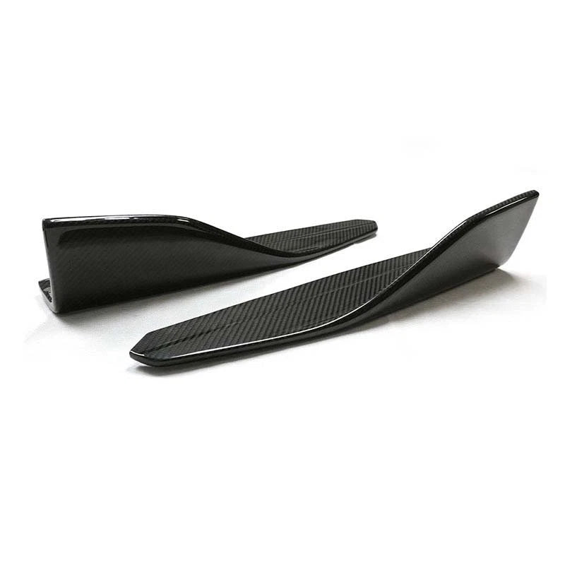 Real Carbon Fiber Side Skirt Splitter Lip Trim For BMW F87 M2 2016-2020