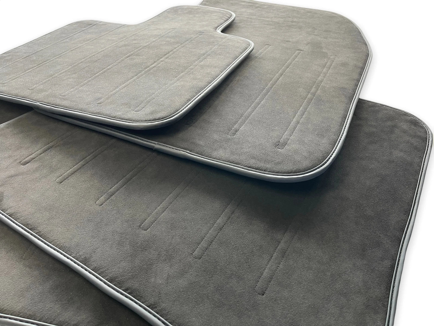 Alcantara Leather Floor Mats for Rolls Royce Phantom 2003-2016 Black Badge