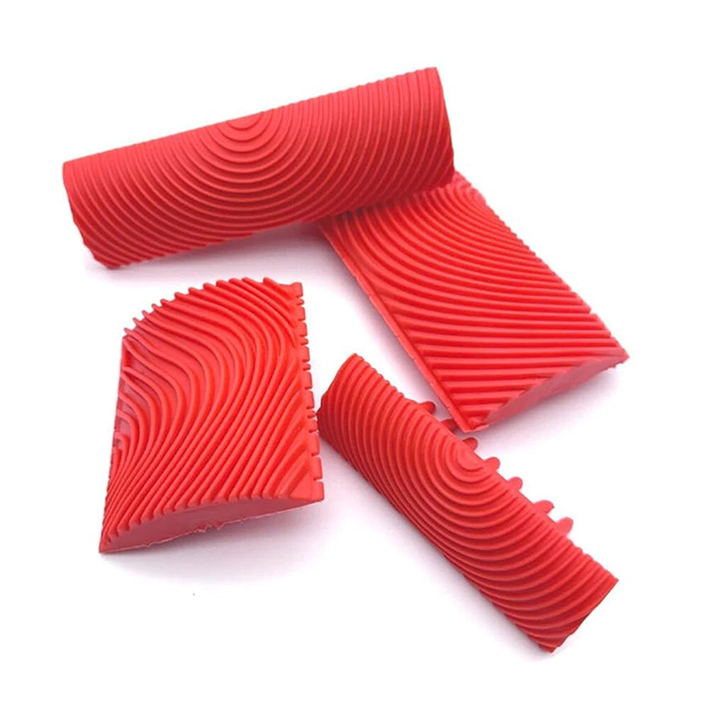4pcs Wood Grain Tool Kit for Decorative Painting