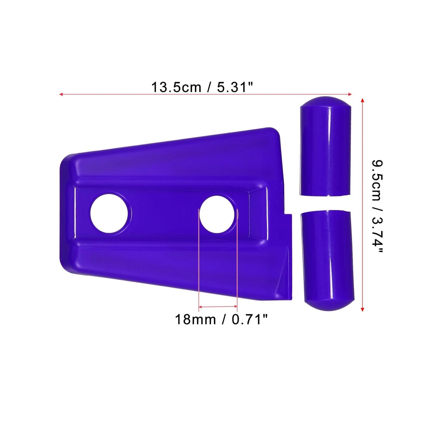 Engine Hood Hinge Covers for Jeep Wrangler 2007-2018 Purple