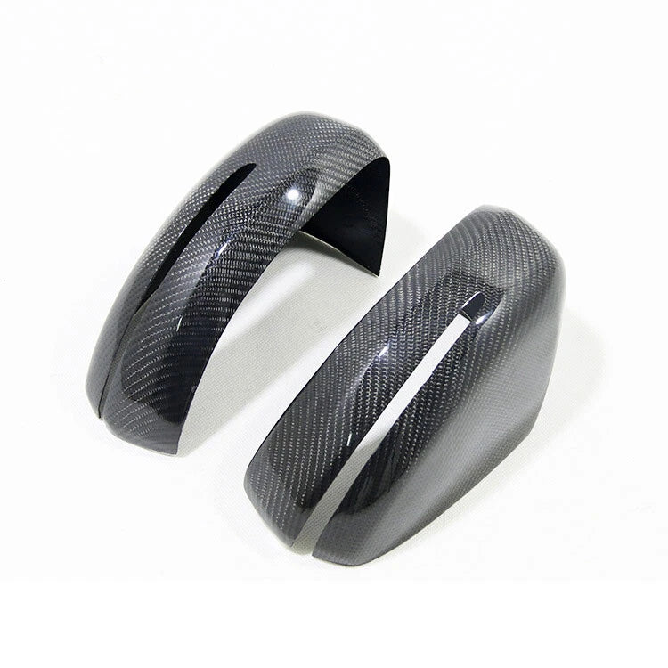 Real Carbon Fiber Wing Side Mirror Cover Caps Trim fit For Audi R8 13-15