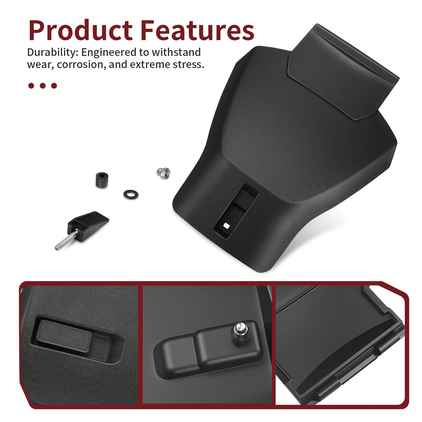 Storage Box Lid Cover + Latch Kit for Arctic Cat 400/450/500/550/650