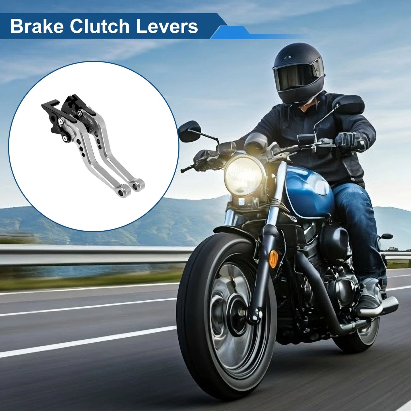 6 x Position Adjustable Brake Clutch Levers for Kawasaki NINJA 400R