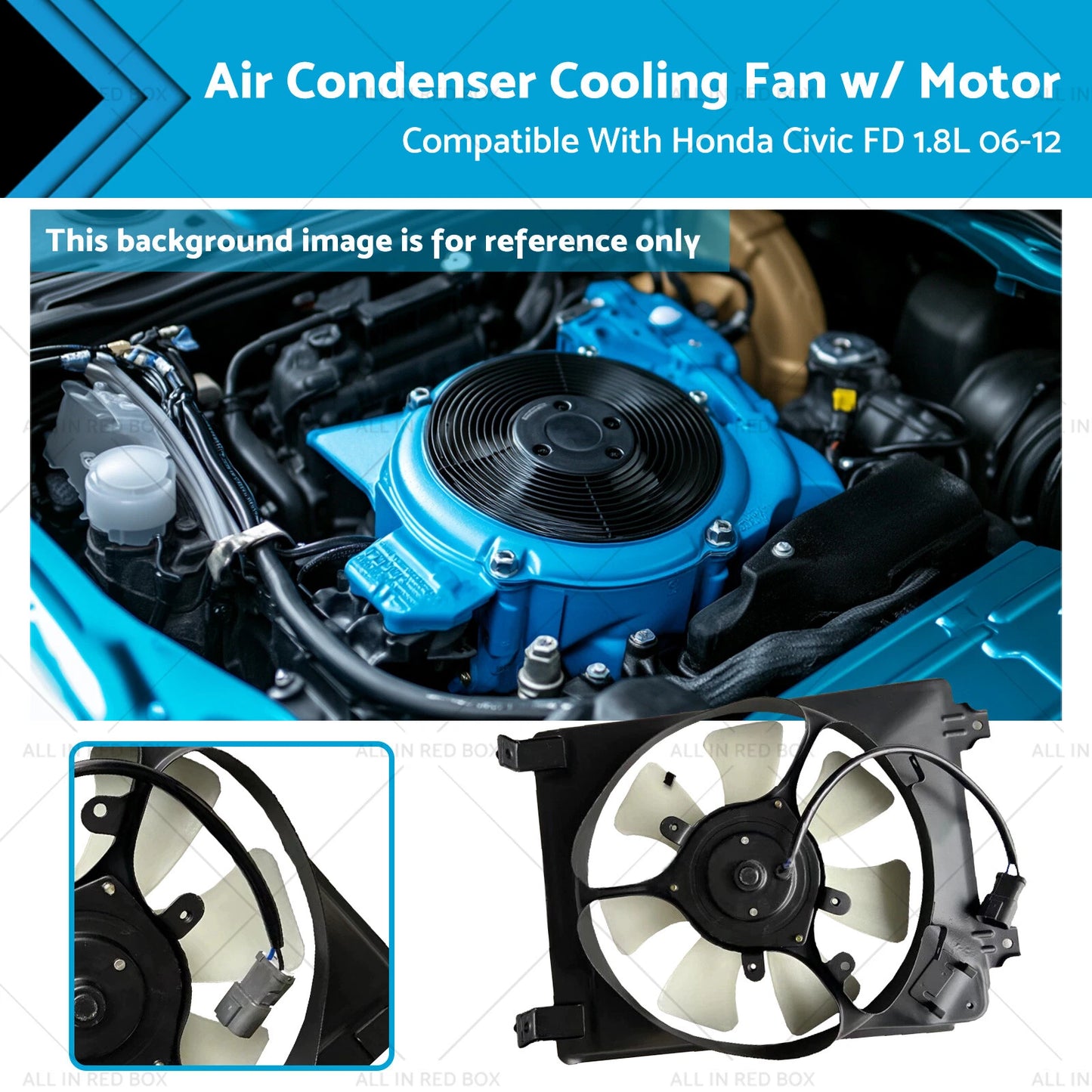 Air Condenser Fan Assembly for Honda Civic FD 1.8L (2006-2011)