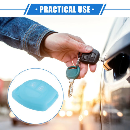 Remote Key Fob Case Cover for Suzuki 2 Button Silicone Blue