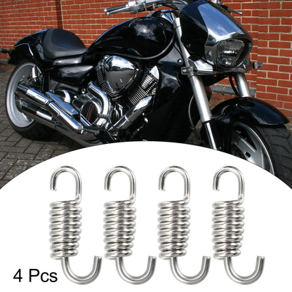 4x 43mm 1.69in Motorcycle Muffler Exhaust Pipe Springs for Universal