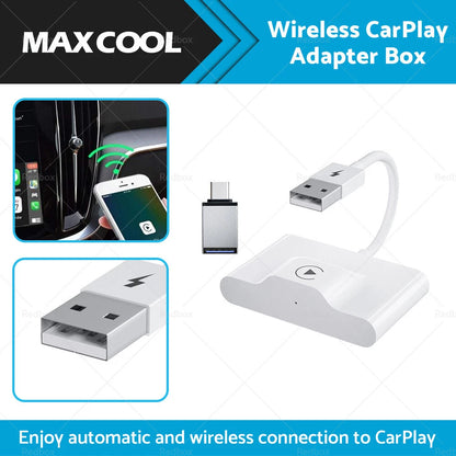 Wired & Wireless CarPlay Adapter for iPhone Apple CarPlay Dongle